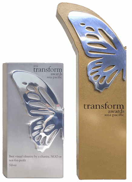 Transform Awards trophies